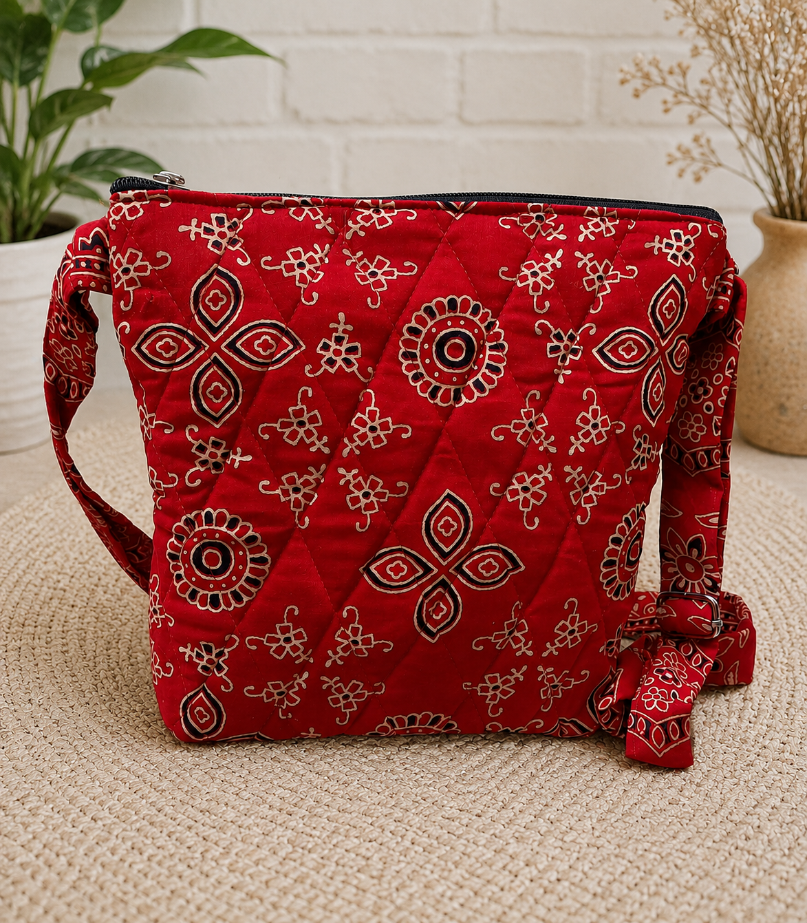 QUILTED RED SLING QUILTED SLING - Image 1