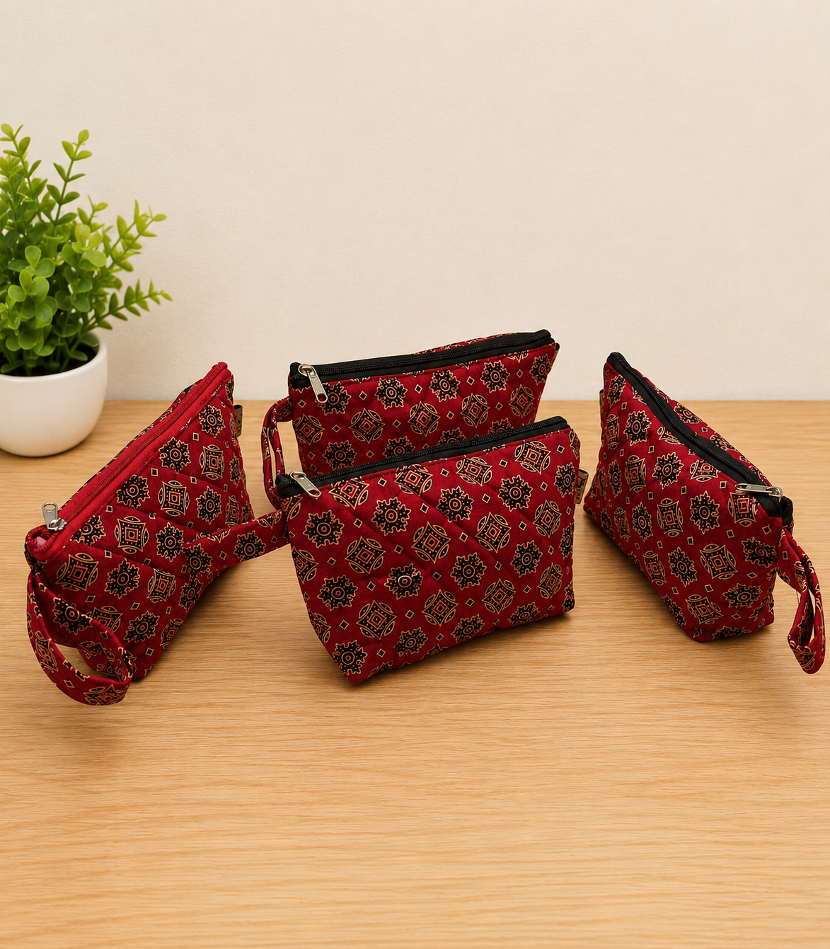 red pouch QUILTED POUCH - Image 1