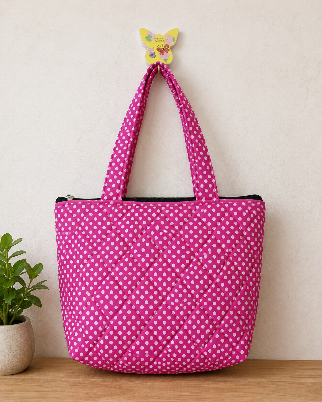 PINK QUILTED QUILTED MULTI UTILITY WRIST BAG - Image 1